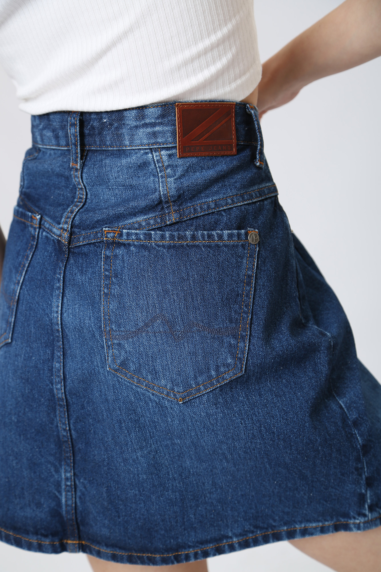 PL901050 юбка джинсовая pepe jeans 