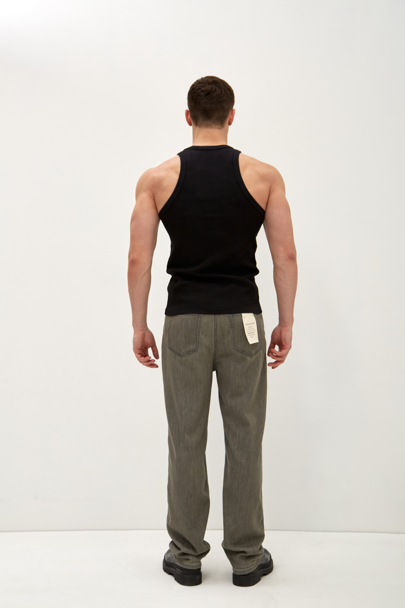 M-241-TK-56-1043 Брюки джинсовые The Hills Серый