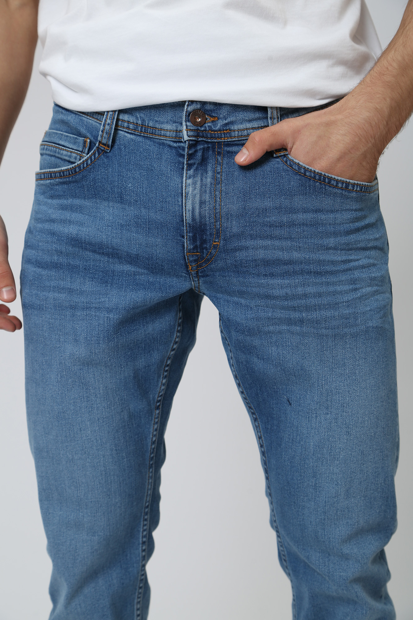 1013658-5000 Джинсы Oregon Tapered Mustang Голубой