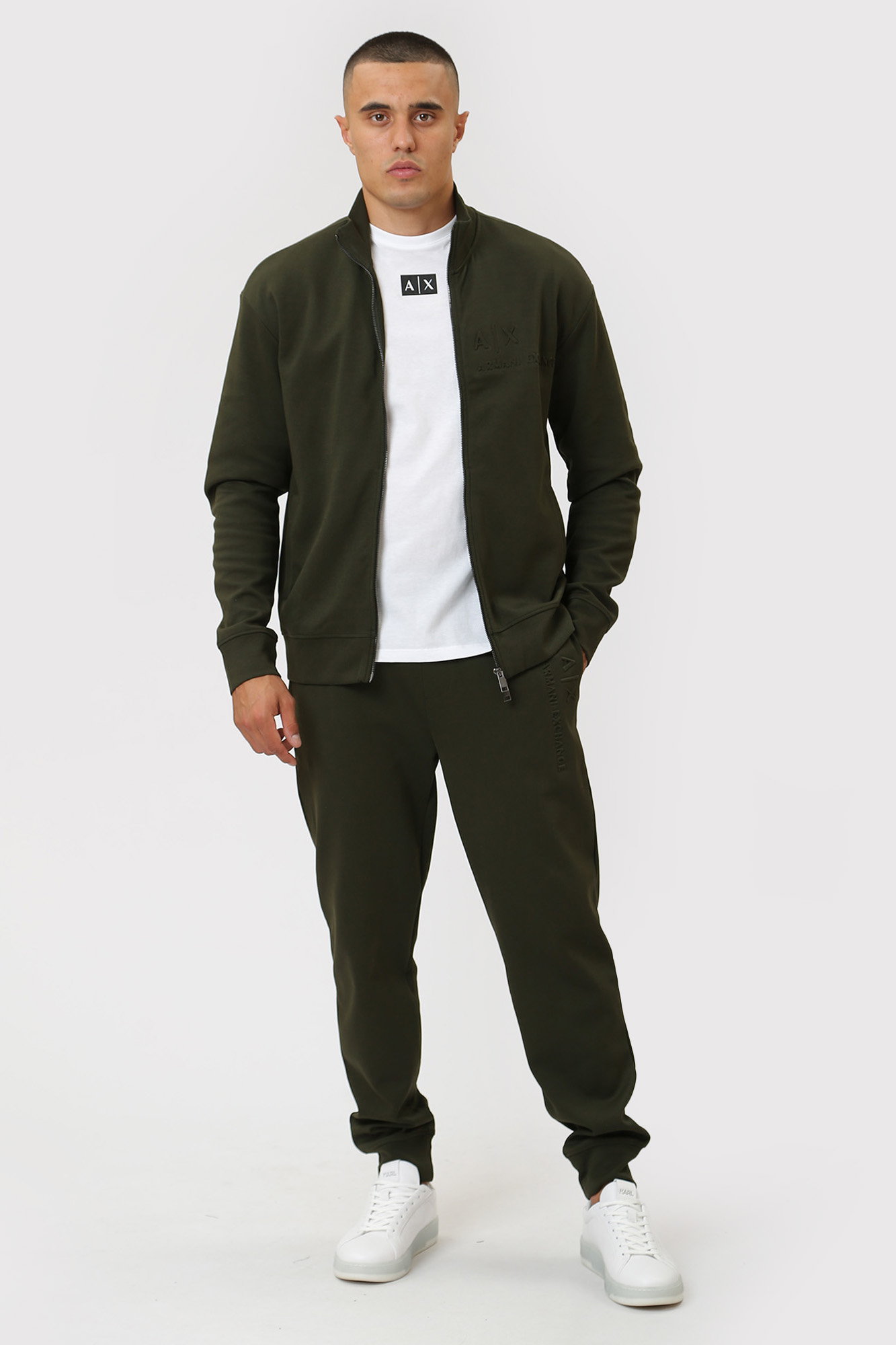 6RZPAA_ZJMAZ Брюки спортивные Armani Exchange Зеленый