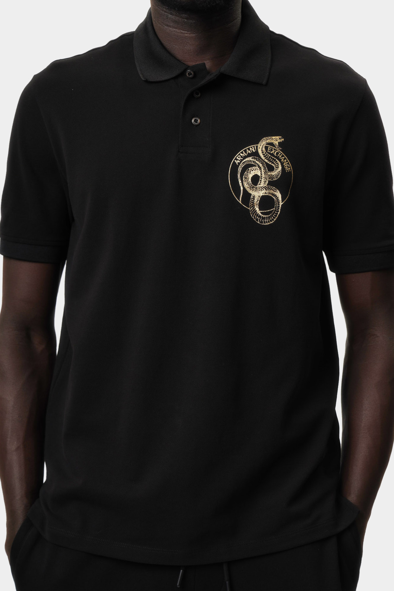 XM000215_AF10366 Поло Armani Exchange Черный