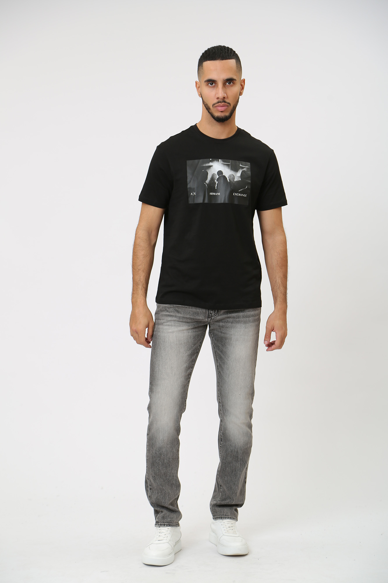 6RZJ13_Z1KQZ Джинсы Armani Exchange Серый