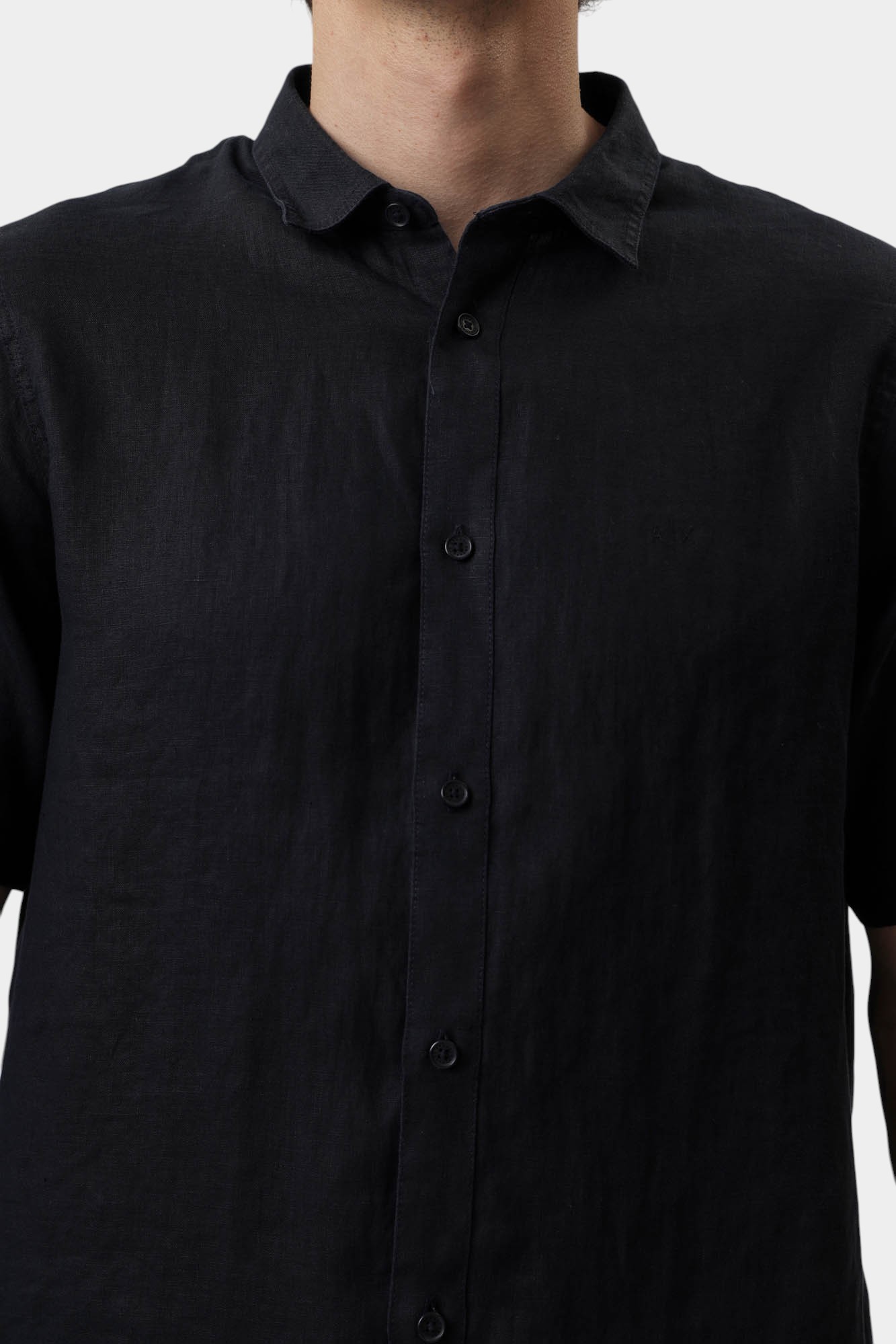 XM001223_AF14619 Рубашка льняная Armani Exchange Синий