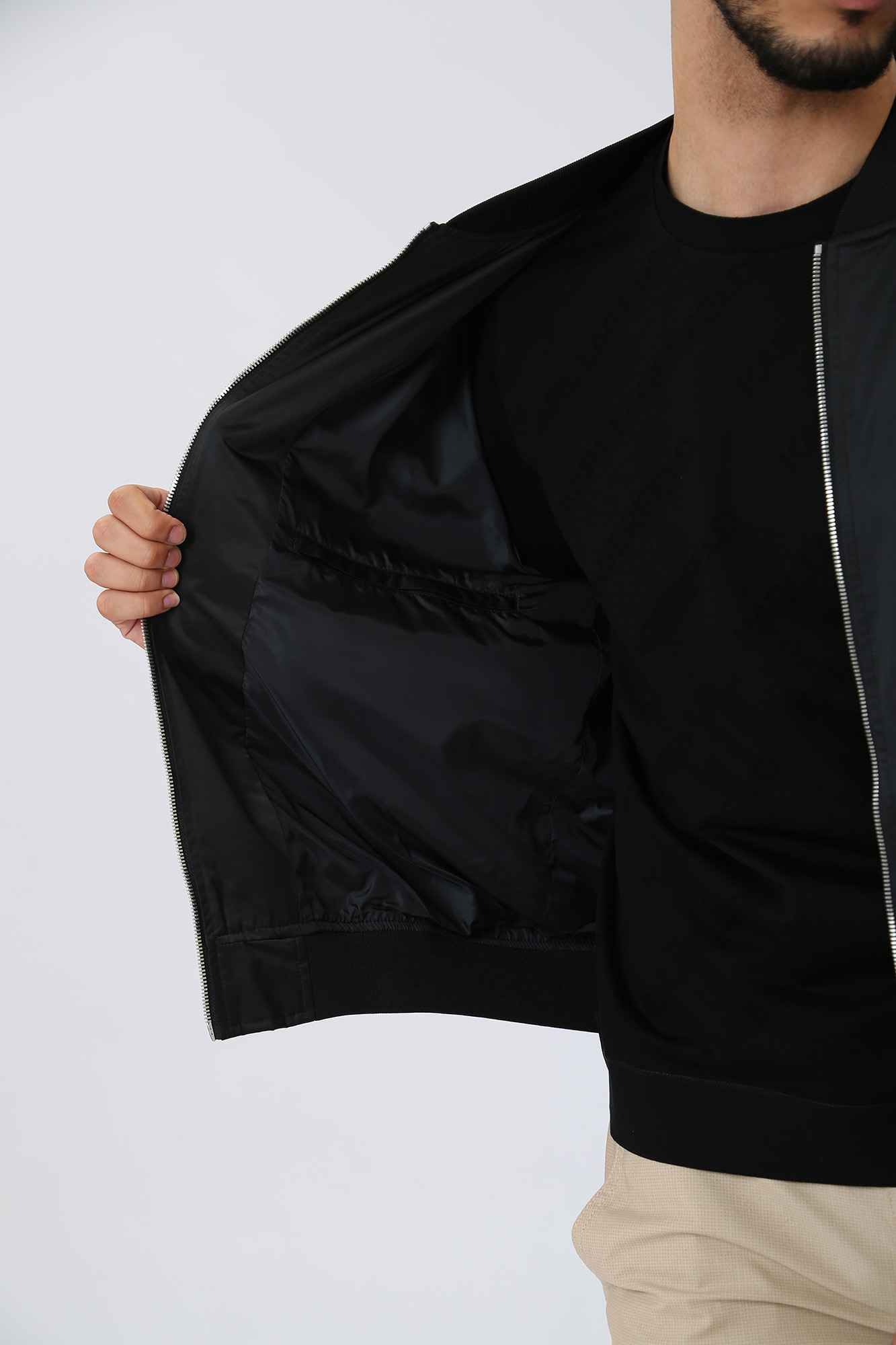 532550_505005 Куртка бомбер Karl Lagerfeld Черный