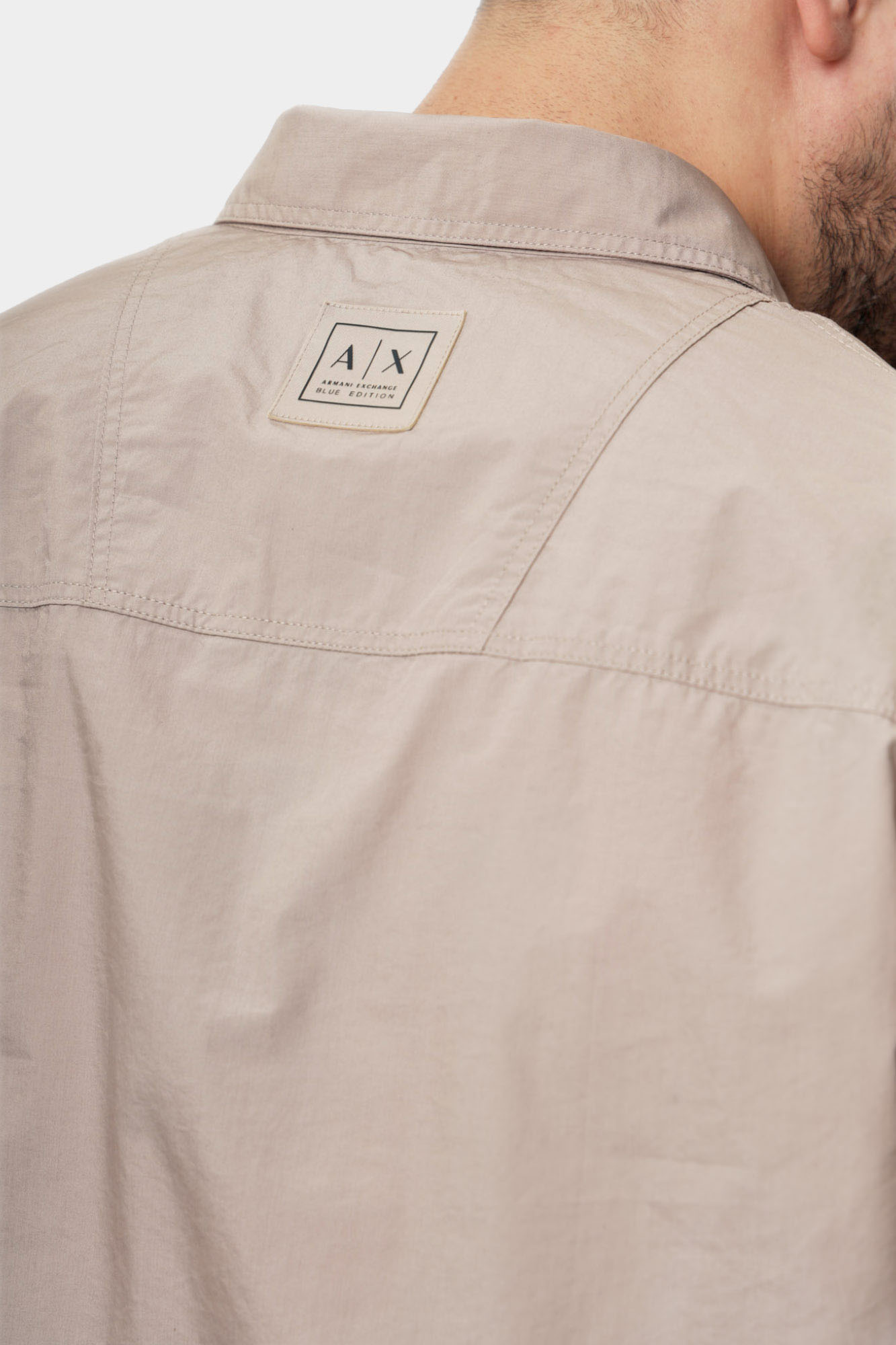 XM000374_AF12994 Рубашка с длинным рукавом Armani Exchange Бежевый