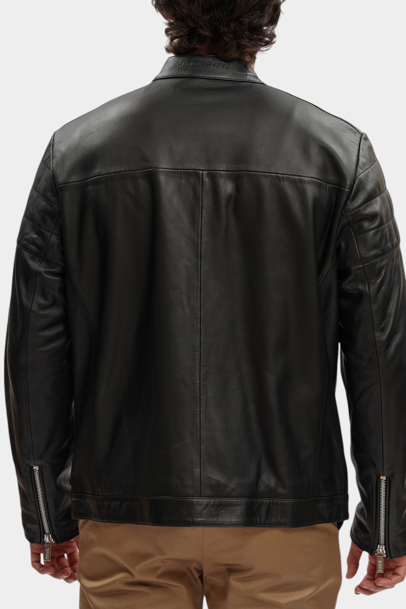 552421_555022 Куртка кожаная Karl Lagerfeld Черный