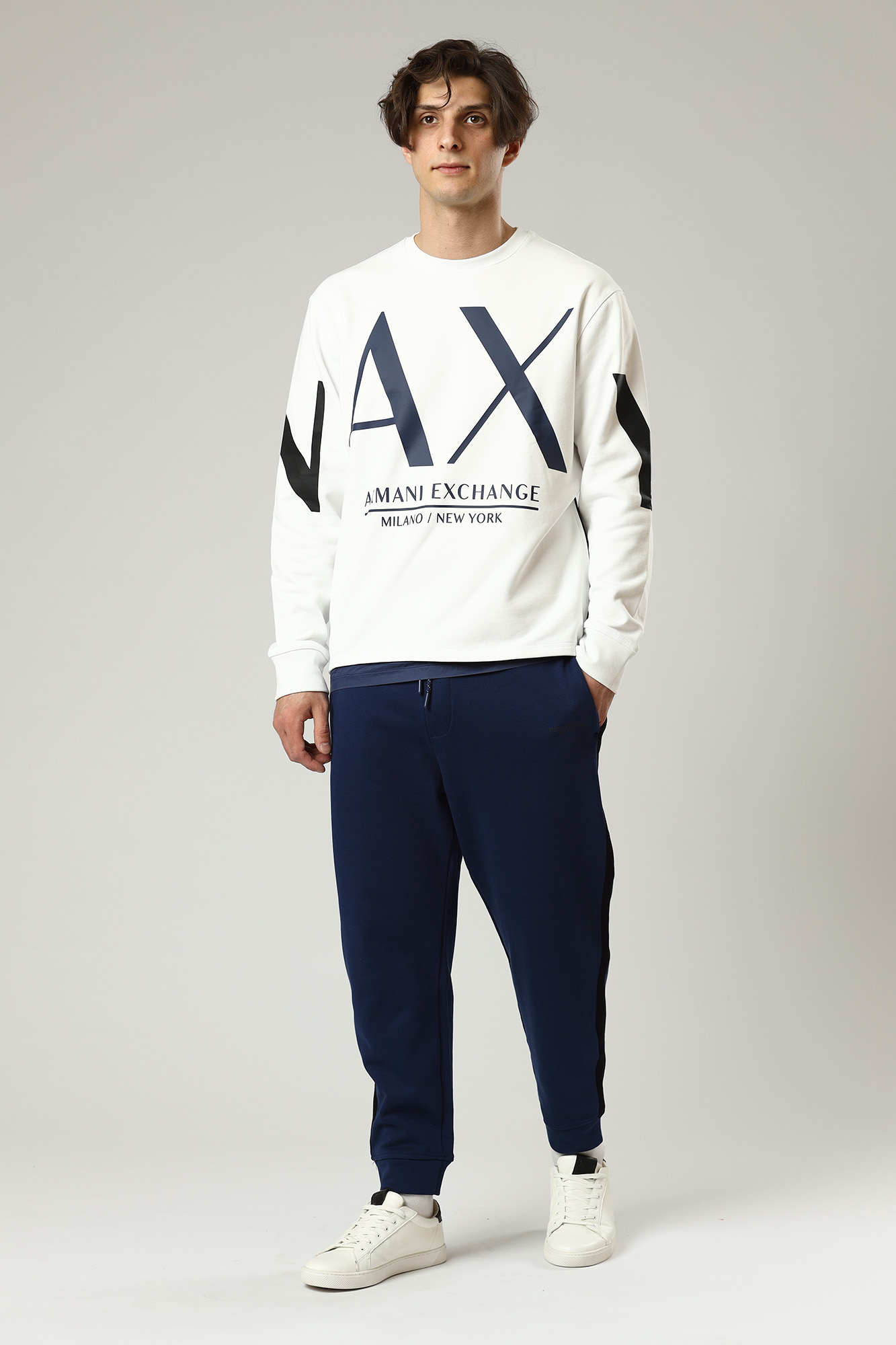 3LZPLA_ZJ4XZ Брюки спортивные джоггеры Armani Exchange Синий