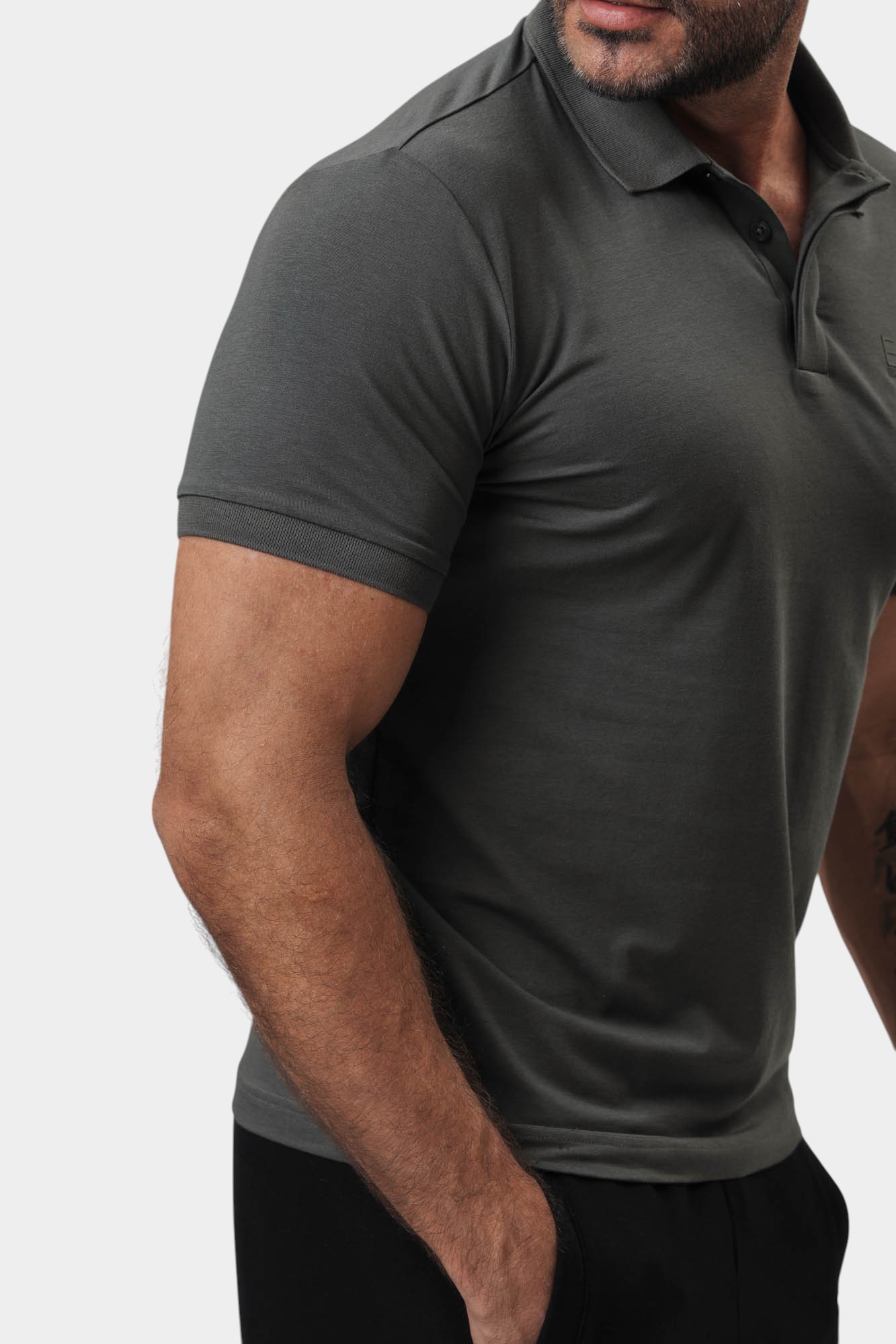 7M000228_AF10373 Поло EA7 Серый