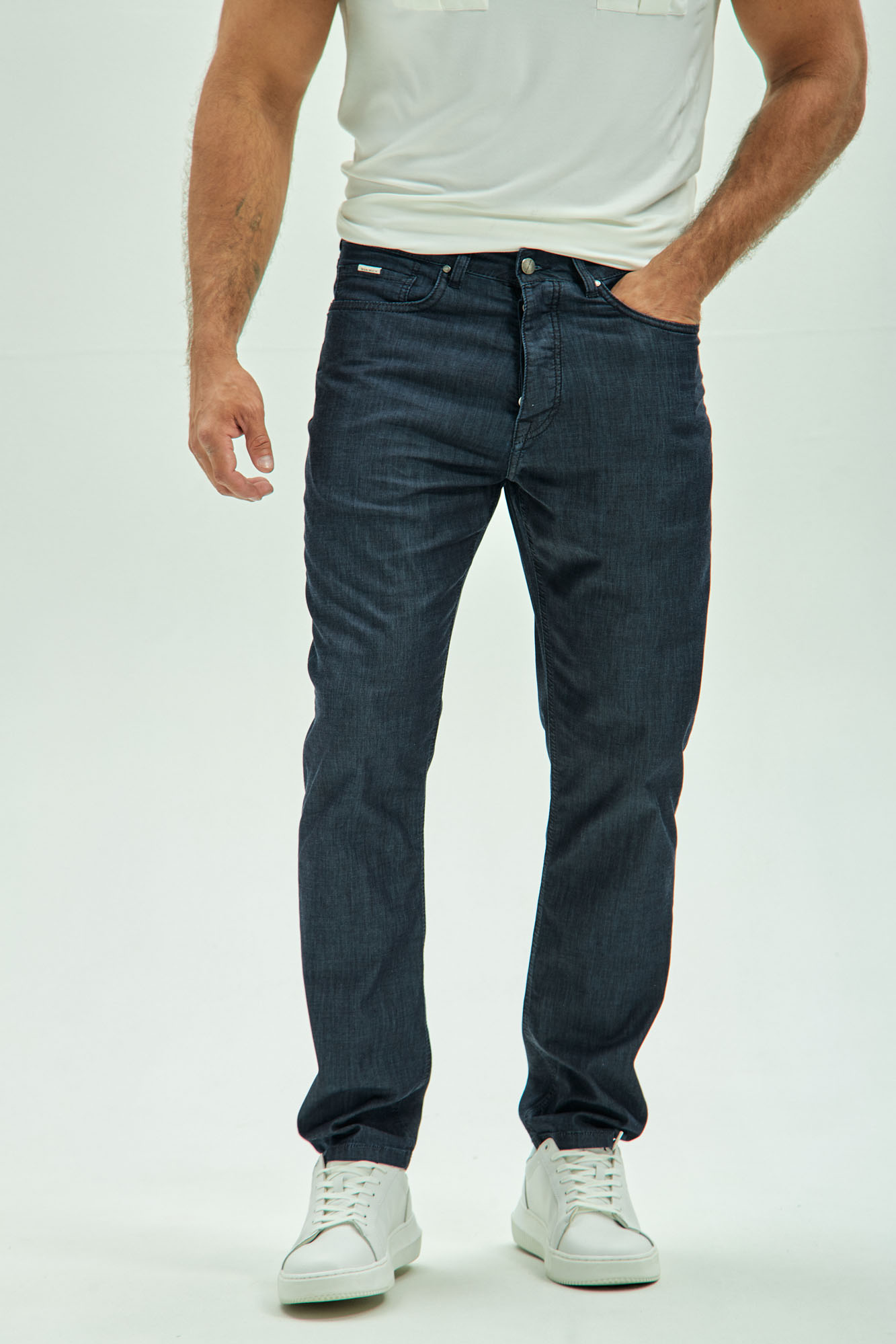 VM-OMA-33-031 Джинсы TAPER  Van Mich Серый