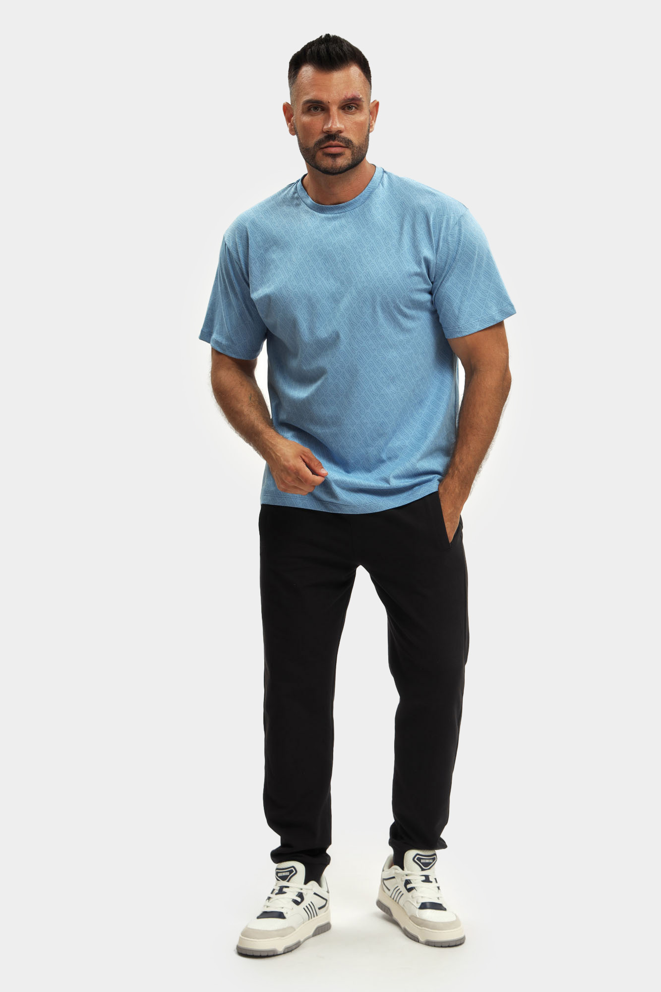 BMT0912 Футболка Bikkembergs Голубой