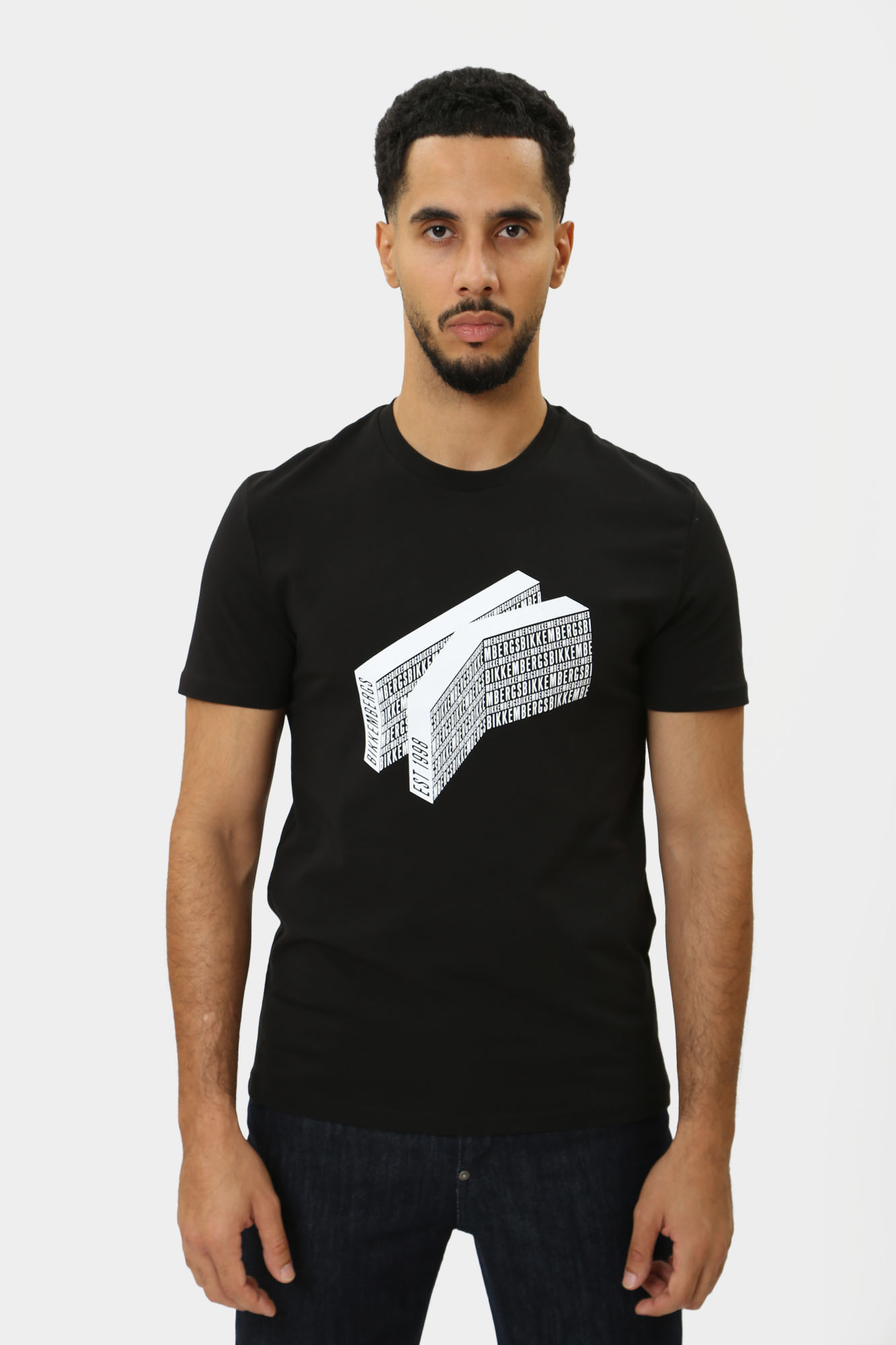 PBMT0248 Футболка Bikkembergs Черный