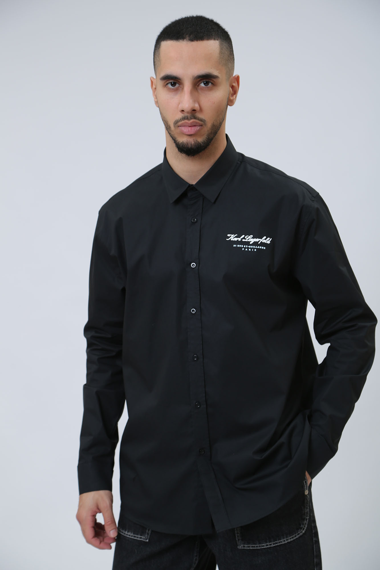 541600_605940 Рубашка с длинным рукавом Karl Lagerfeld Черный