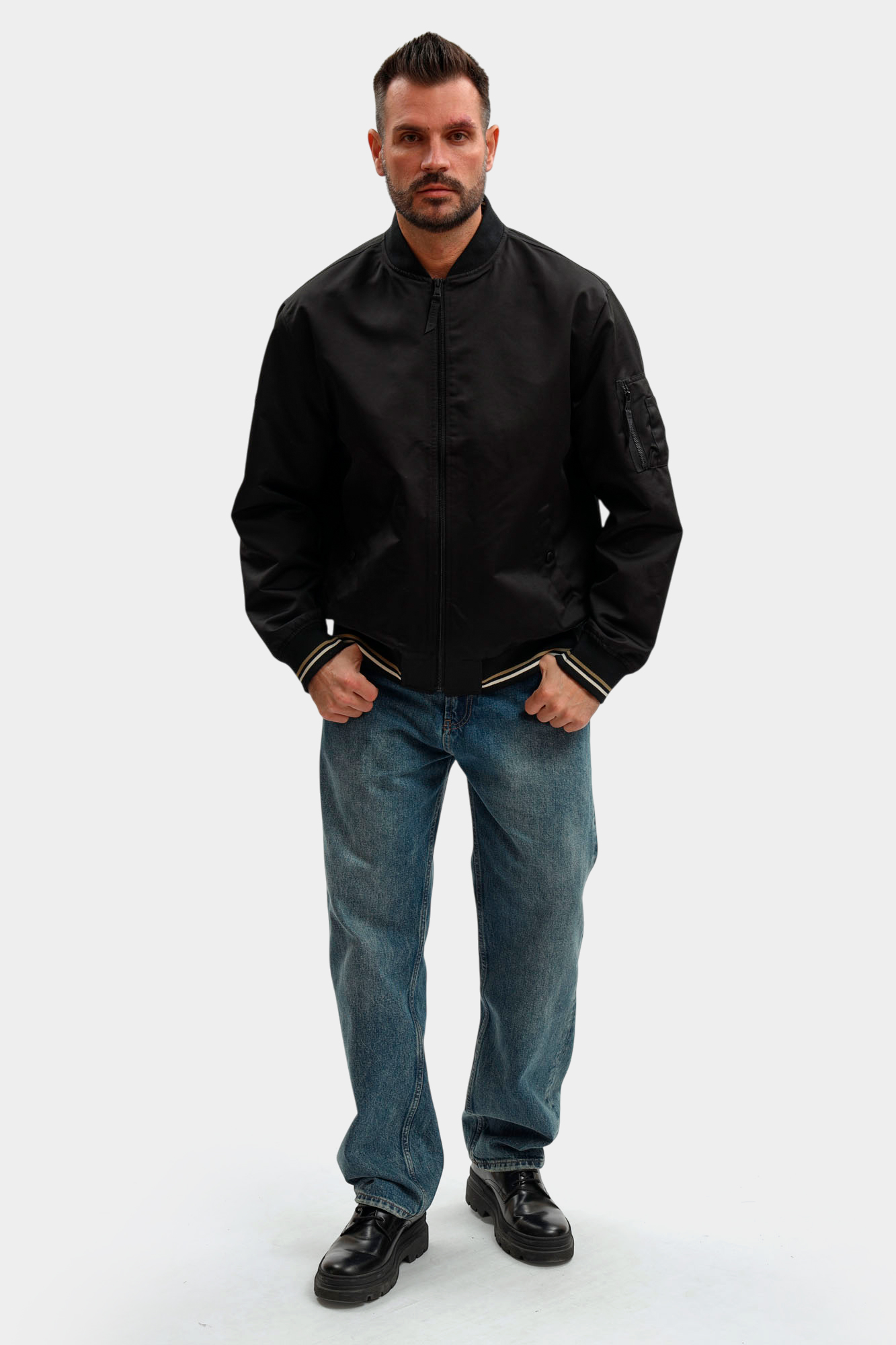 1017561 Куртка легкая Mustang Черный