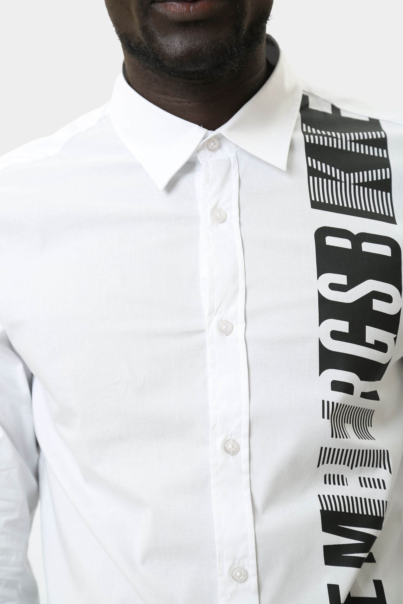 BMS0551 Сорочка Bikkembergs Белый