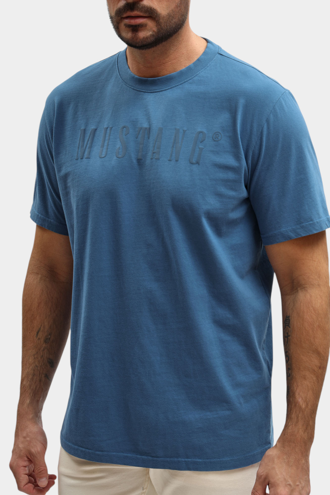 1017392 Футболка Mustang Синий