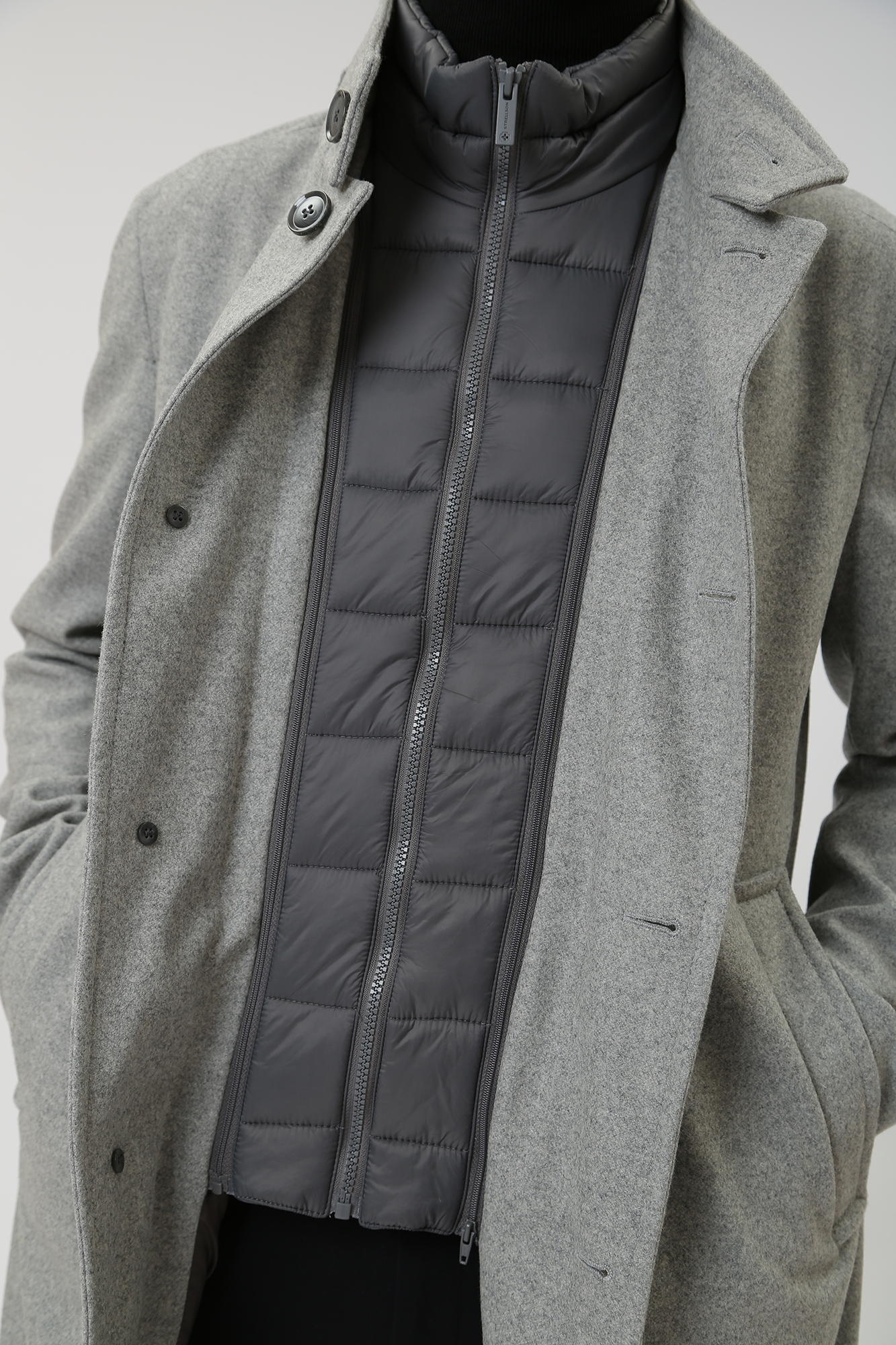 30039145_10016436 Пальто Strellson Серый