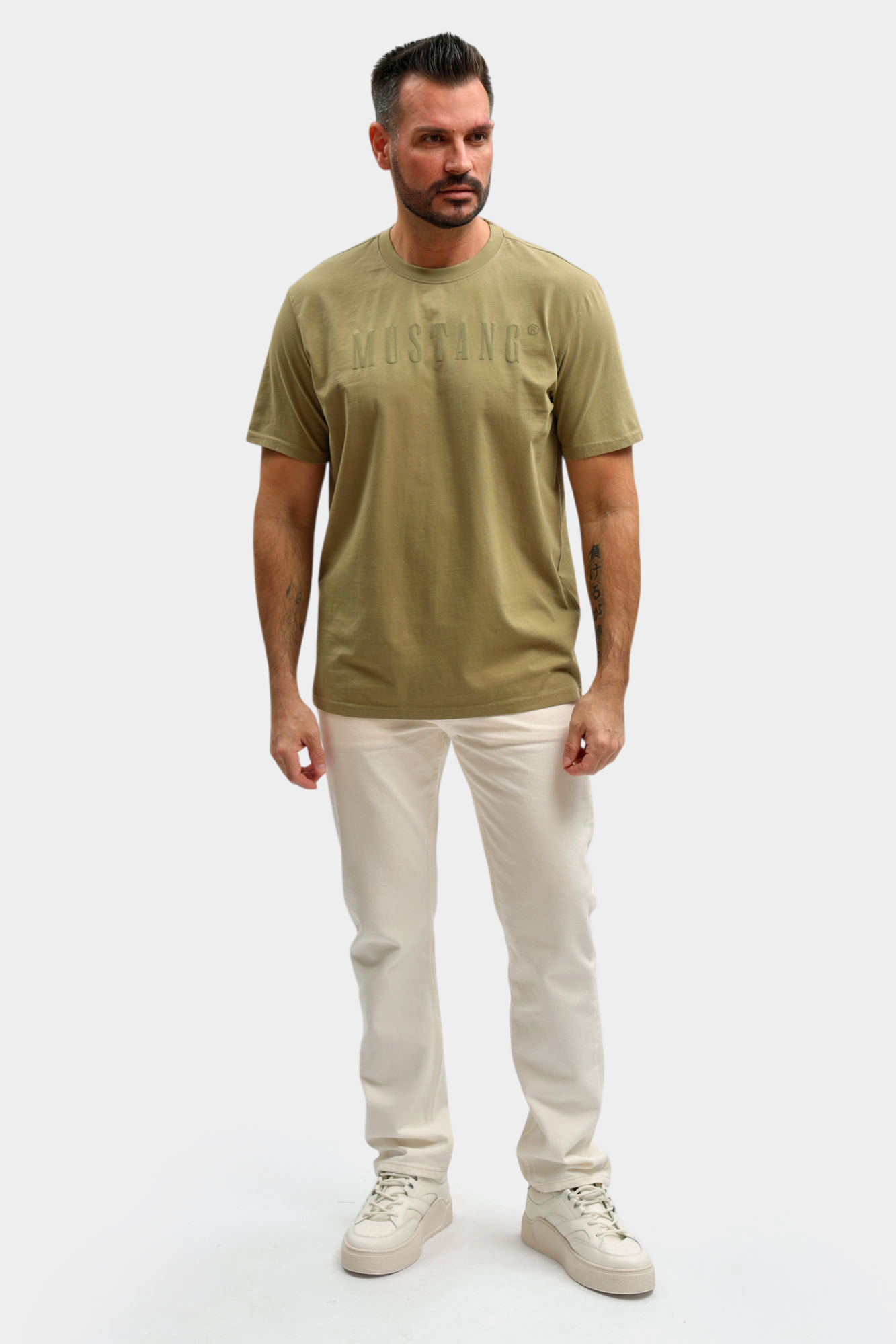 1017392 Футболка Mustang Зеленый