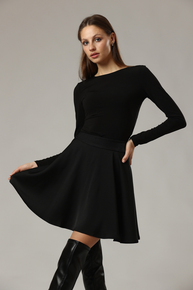 Кроп-топ Van Mich Модал Черный