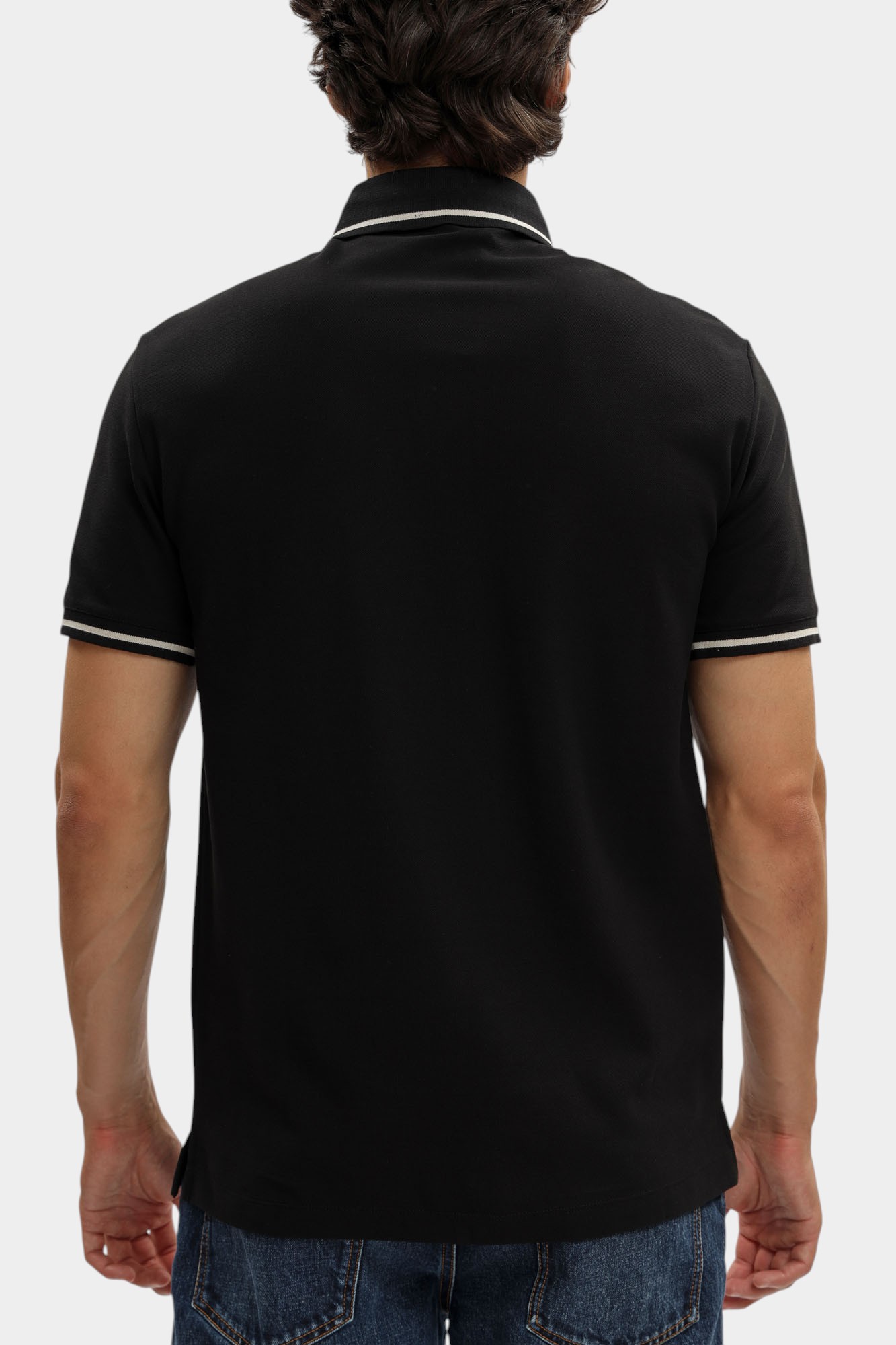 EM003003_ AF10497 Футболка Поло Emporio Armani Черный