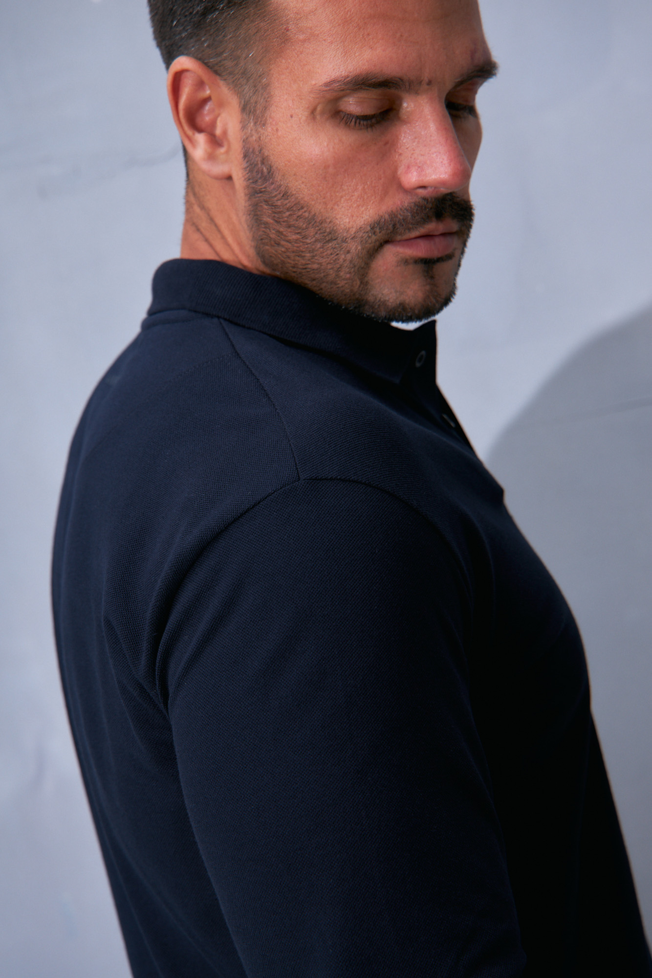 VM-232-54-009 Поло с длинным рукавом Van Mich Синий