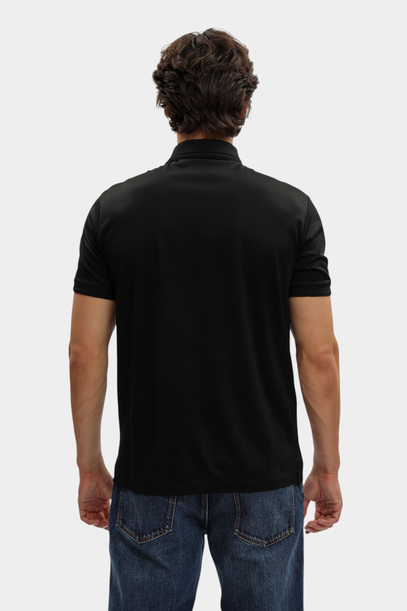 EM003002_ AF10761 Футболка Поло Emporio Armani Черный