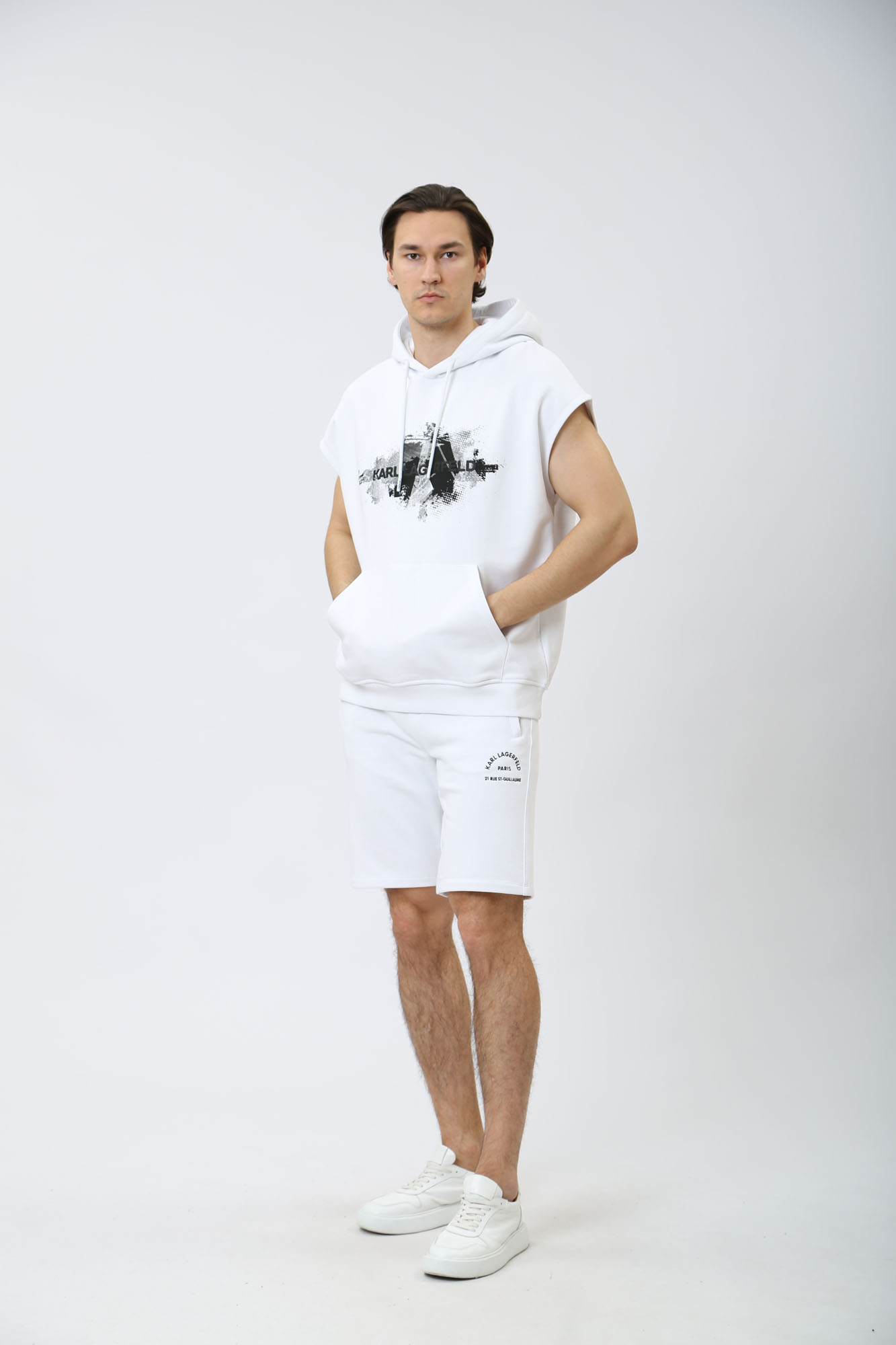 542900_705037 Шорты трикотажные Karl Lagerfeld Белый