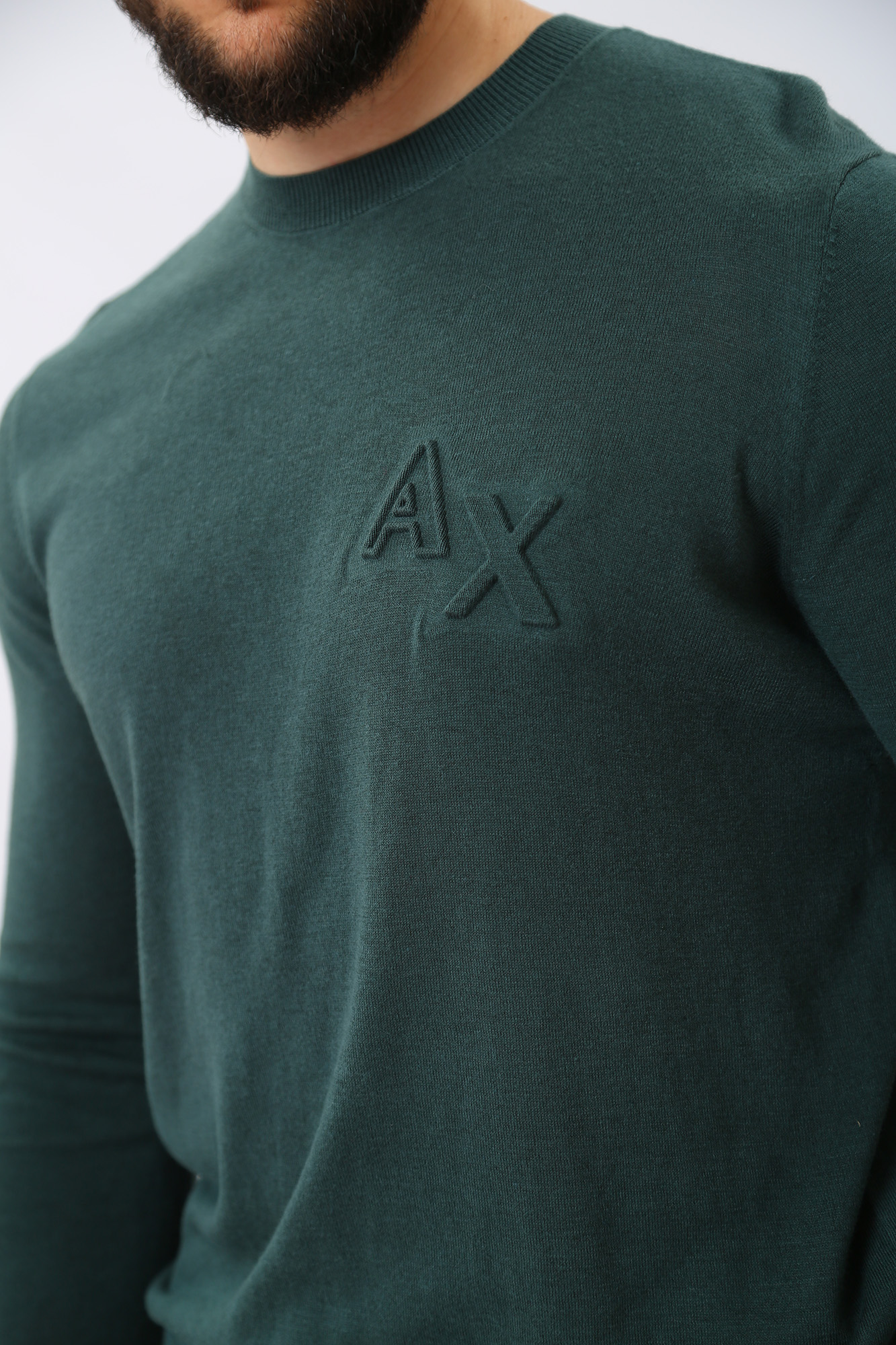 3RZM2Z_ZMW8Z Джемпер Armani Exchange Зеленый