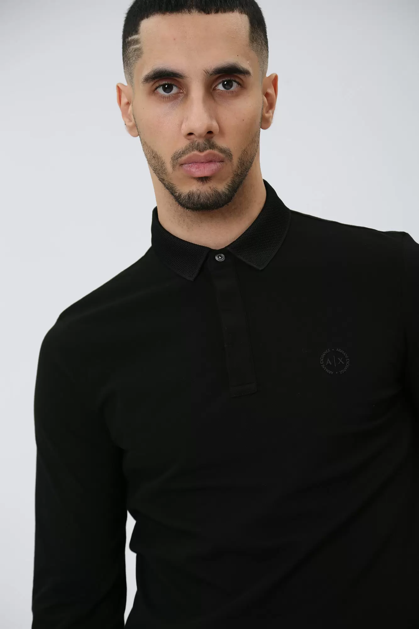 8NZF79_ZJ81Z Поло с длинным рукавом Armani Exchange Черный