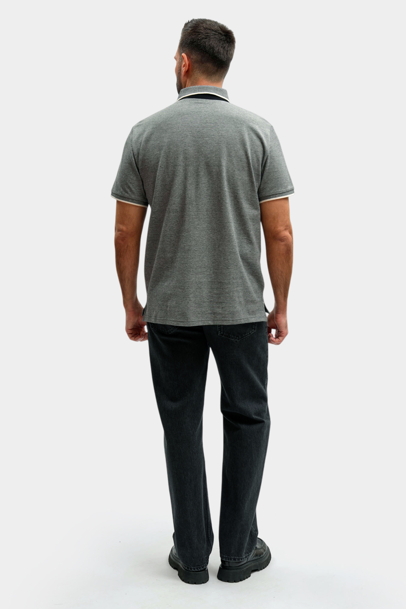 1017411 Поло Mustang Черный