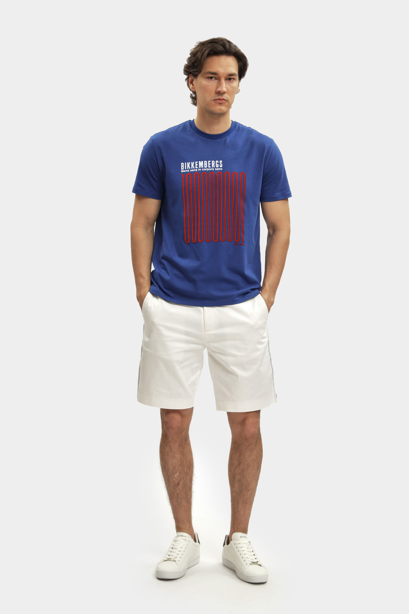 BMT0712 Футболка Bikkembergs Синий