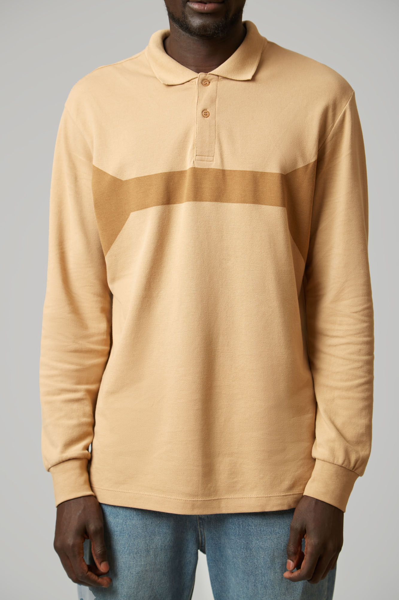 VM-ERK-22-312 Поло с длинным рукавом Van Mich Бежевый