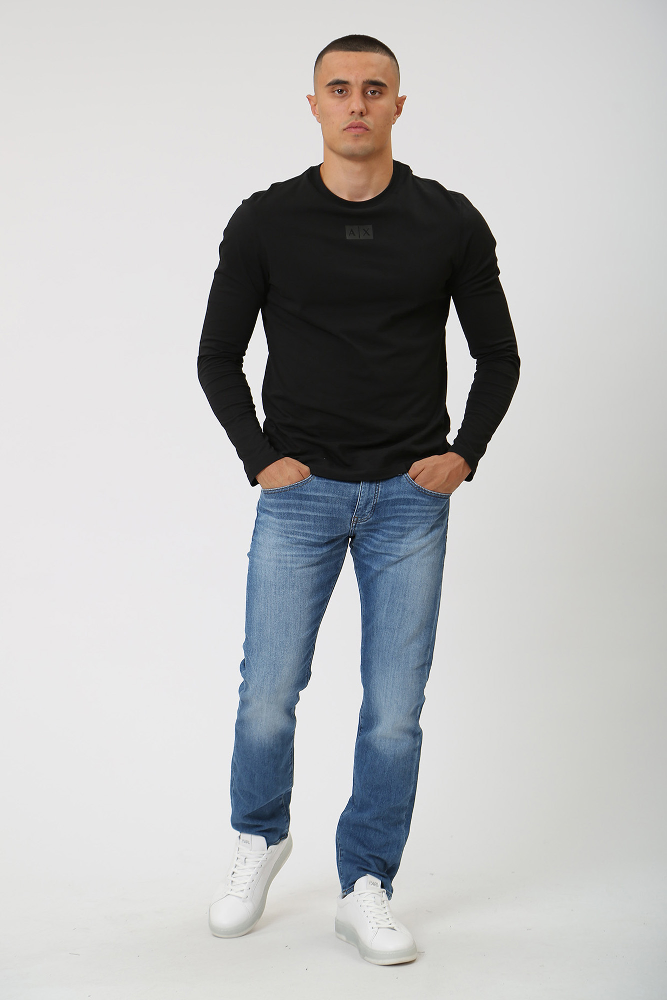 6RZJ13_Z1TTZ Брюки джинсовые Armani Exchange Синий