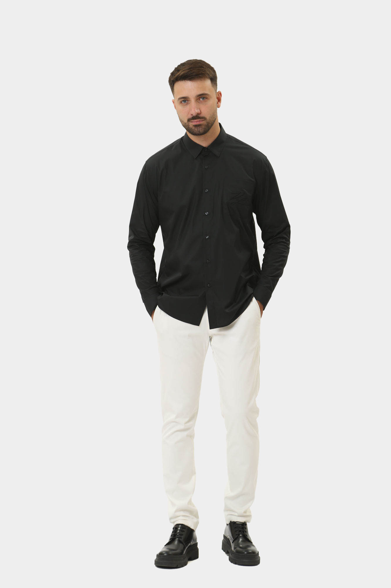 Рубашка с длинным рукавом Karl Lagerfeld Черный