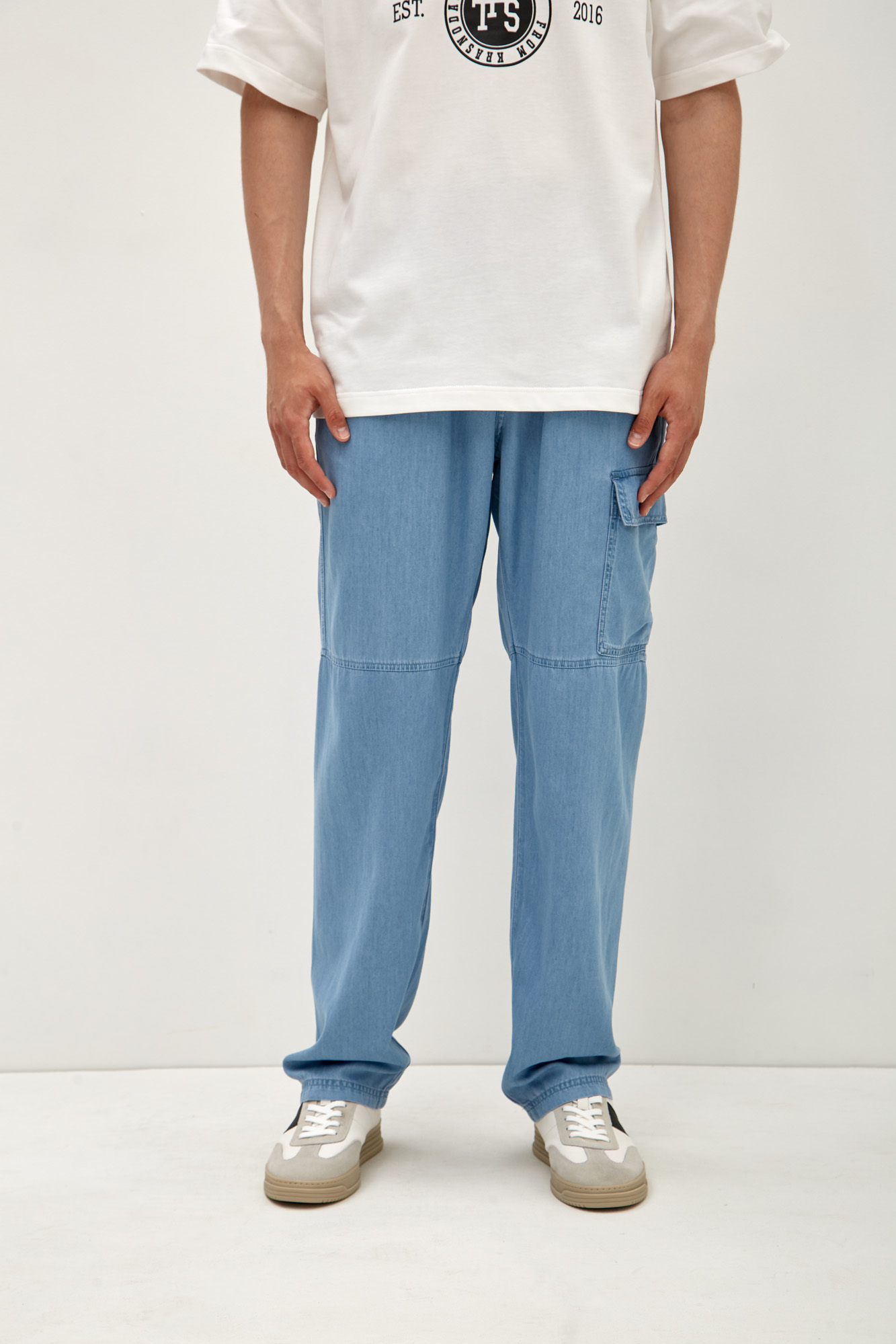 M-241-TK-56-1046 Брюки джинсовые The Hills Синий