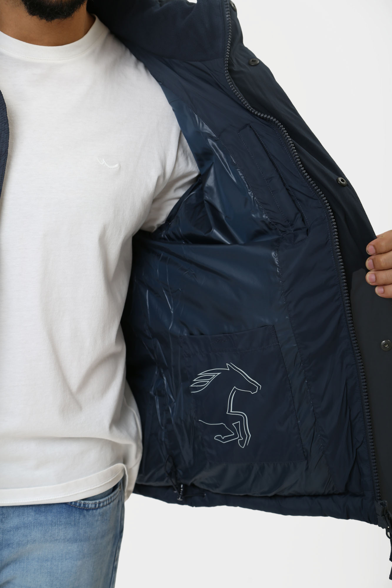 1015607 Куртка утепленная Mustang Синий