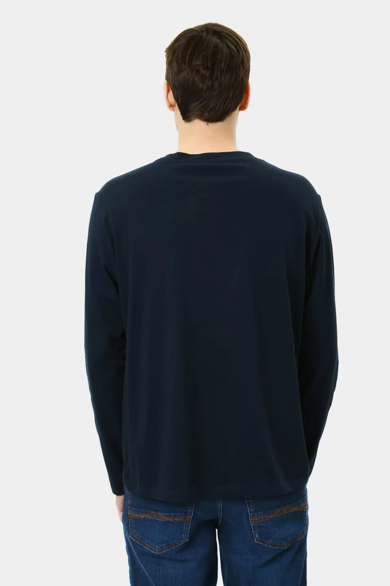 1015843 Лонгслив Mustang Синий