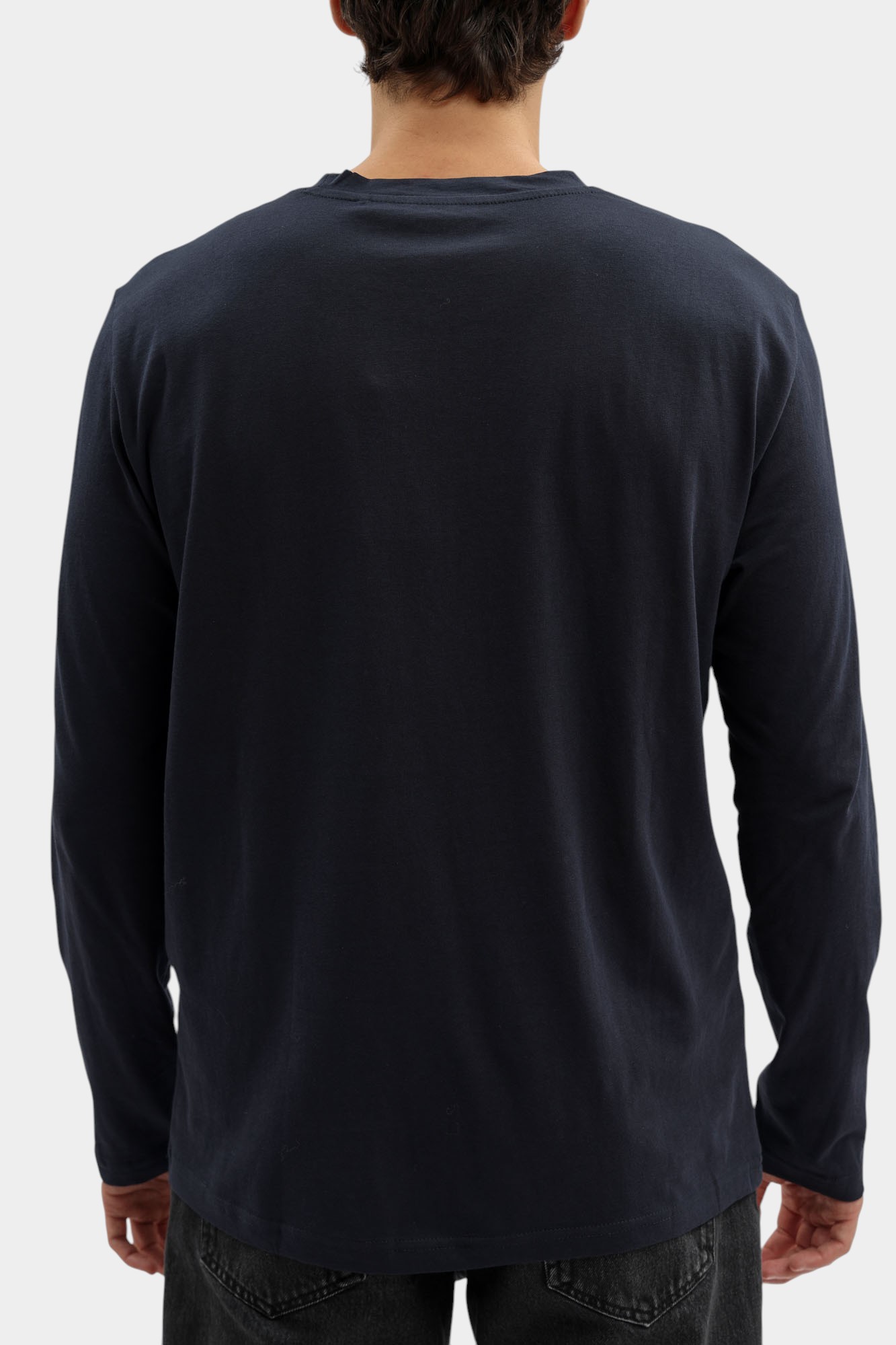 1016873 Лонгслив Mustang Синий