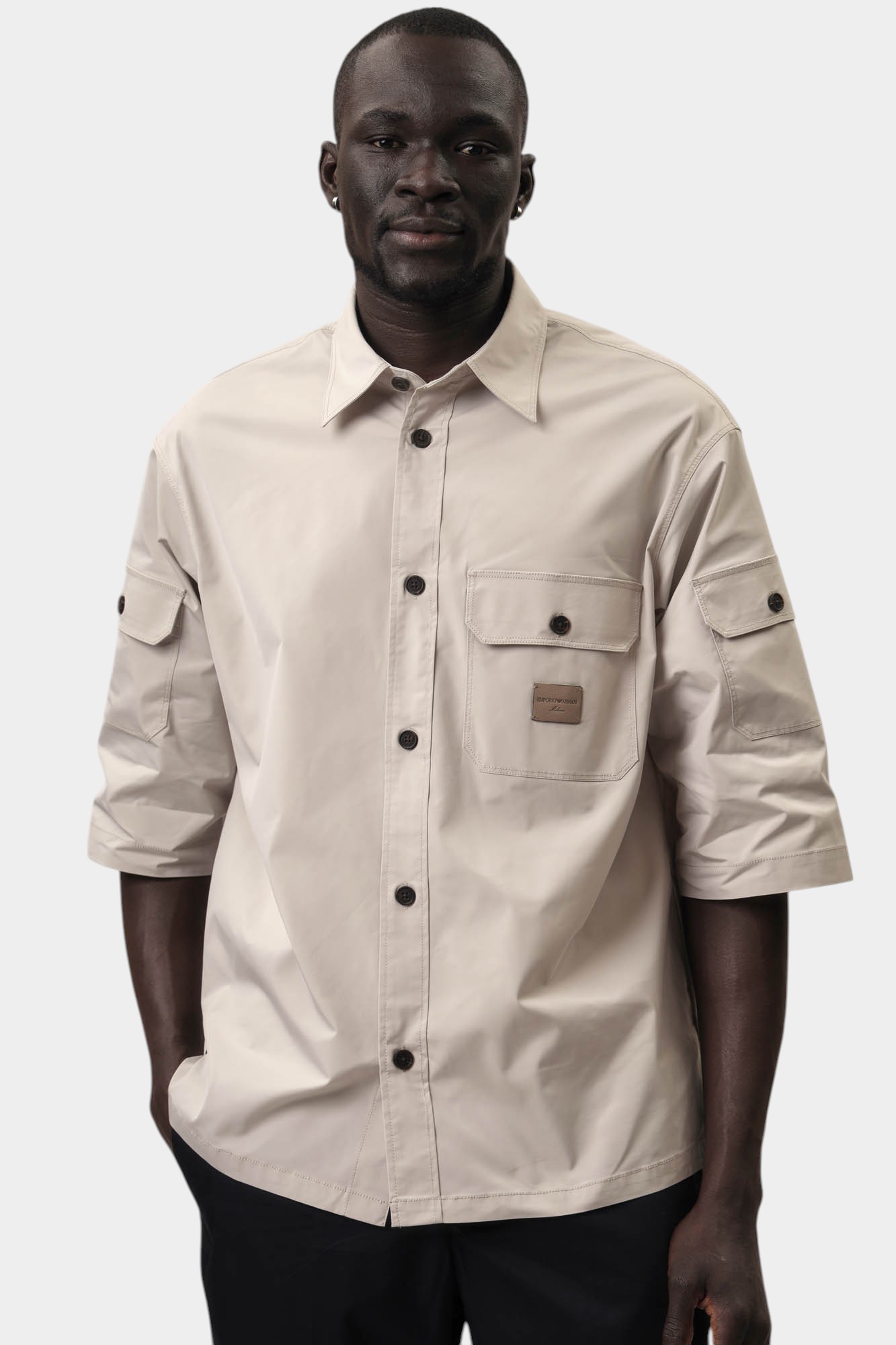 EM001522_AF13810 Рубашка Emporio Armani Серый