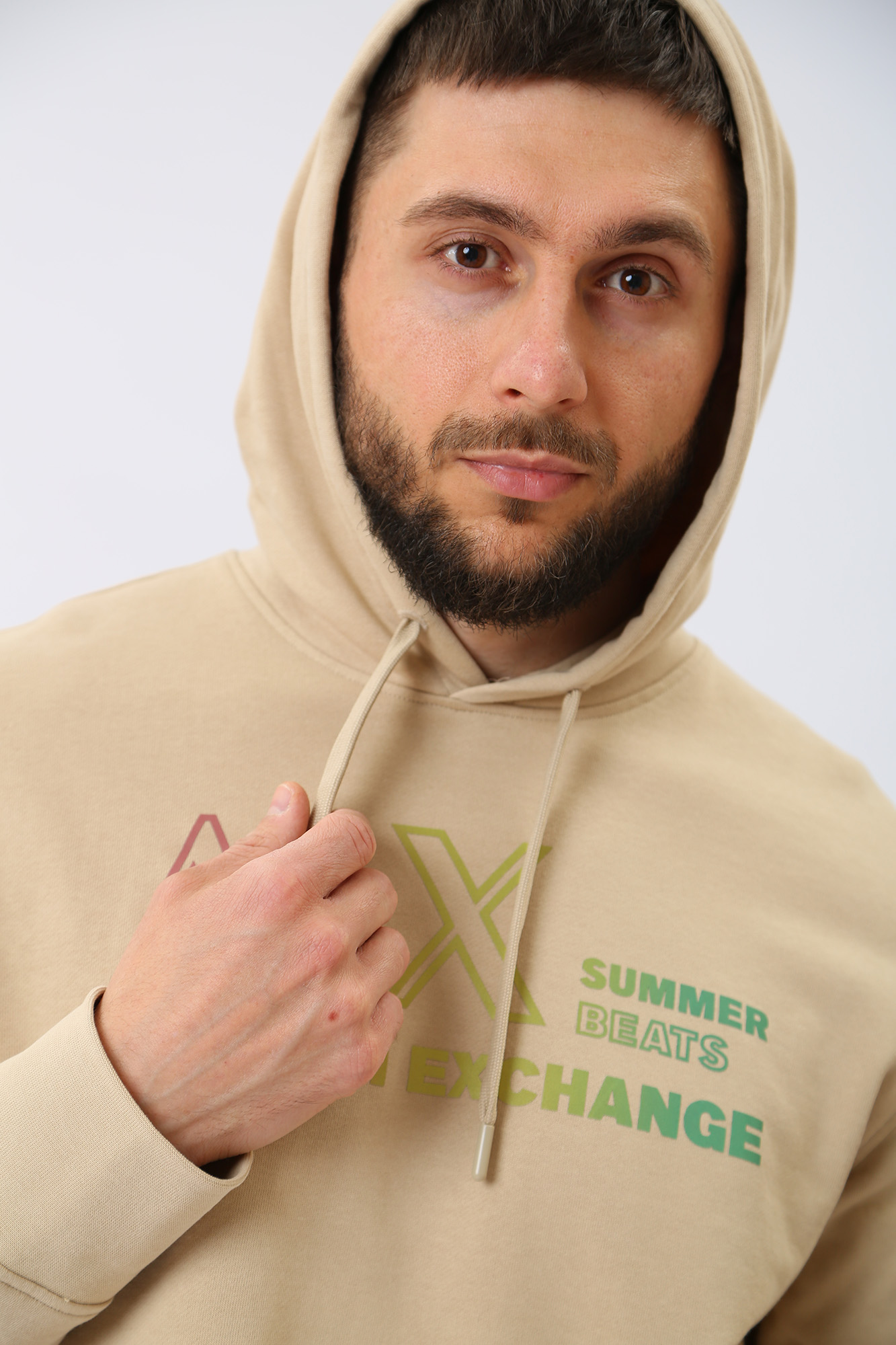 3RZMJA_ZJ7KZ Худи Armani Exchange Серый