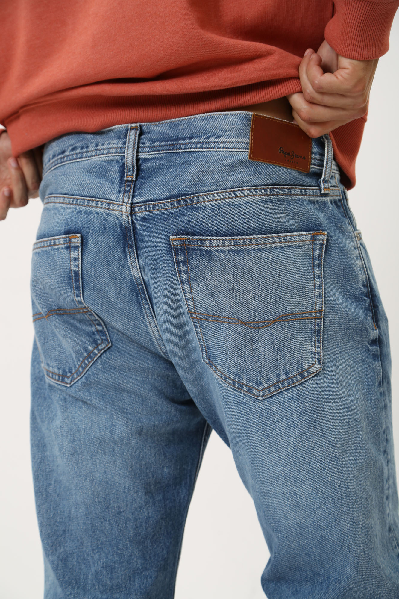 PM207704MP7 Брюки джинсовые Pepe Jeans Голубой