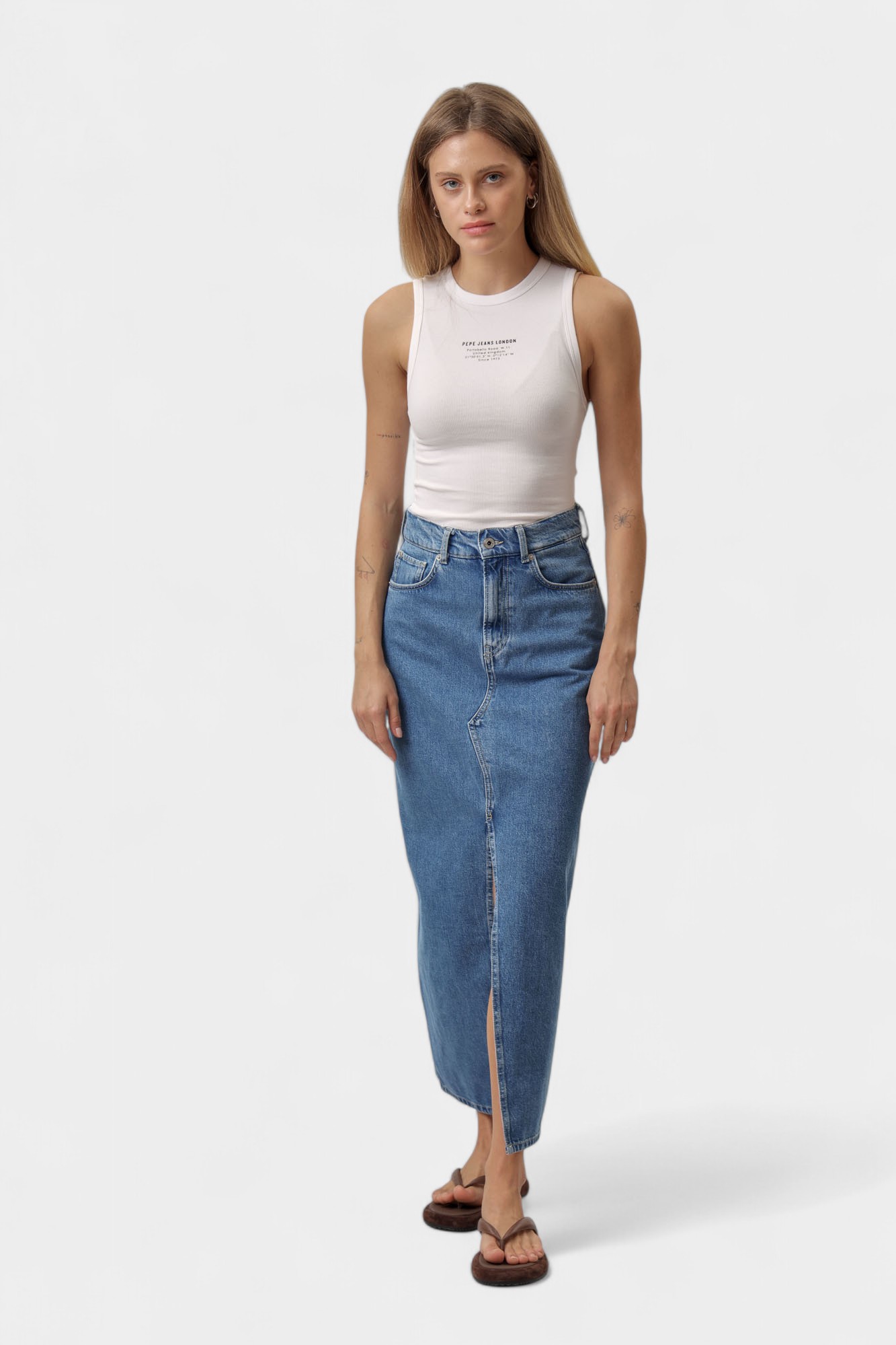 PL901185ND3 юбка джинсовая pepe jeans 