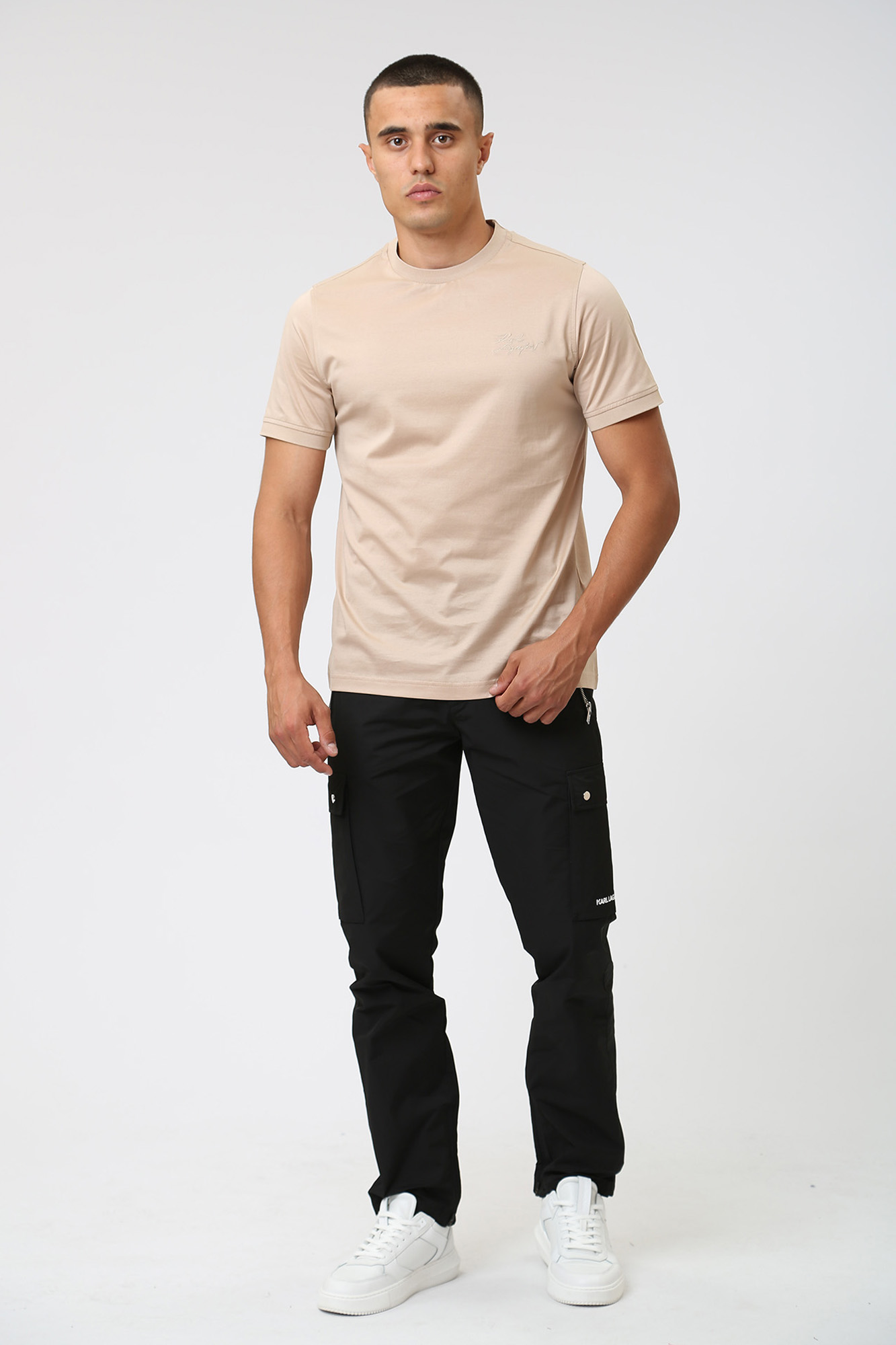 533200_755080 Майка Karl Lagerfeld Бежевый