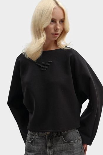 Свитшот из хлопка Emporio Armani