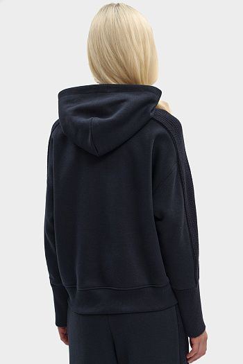 Толстовка хлопковая синяя Emporio Armani