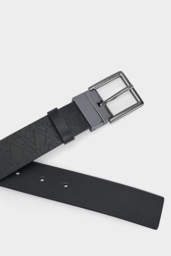 Ремень черный кожаный Armani Exchange