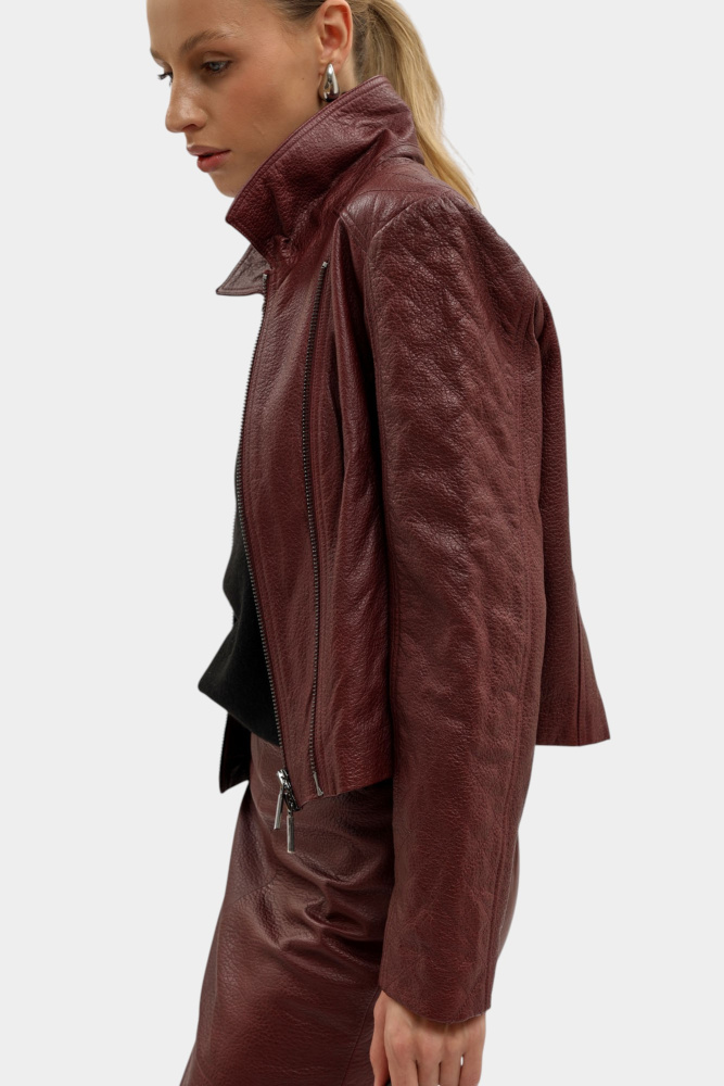 XW000654_AF16212 кожаная куртка armani exchange 