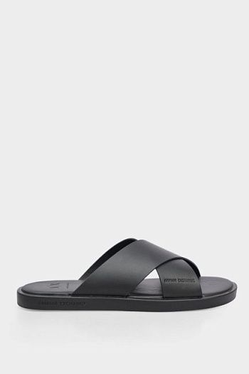 Сандалии из кожи Armani Exchange