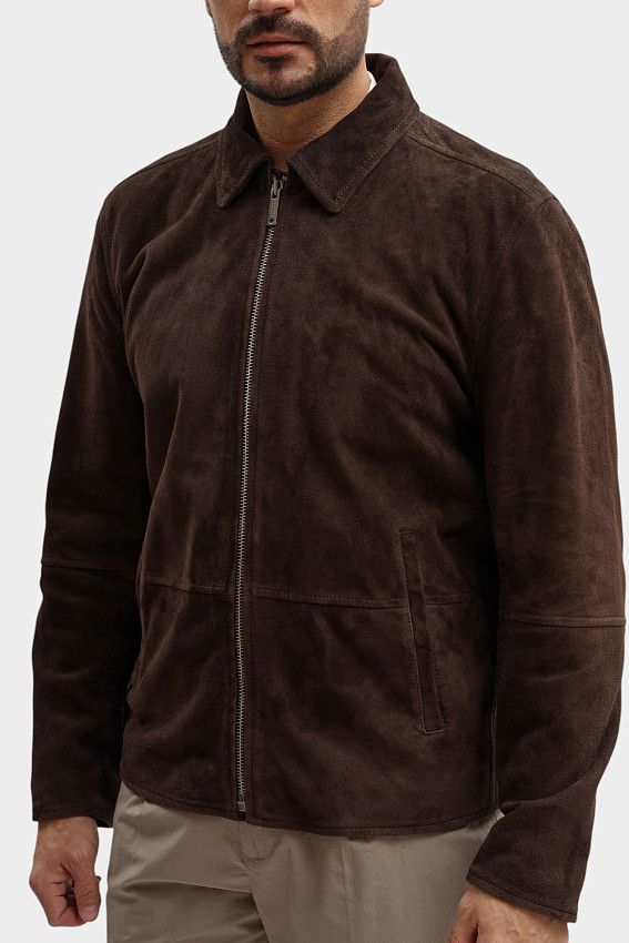 Куртка кожаная Strellson Коричневый
