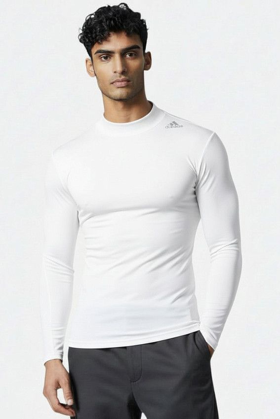 Лонгслив компрессионный Adidas Белый
