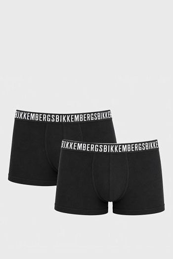 Трусы комплект 2 шт хлопковые черные Bikkembergs